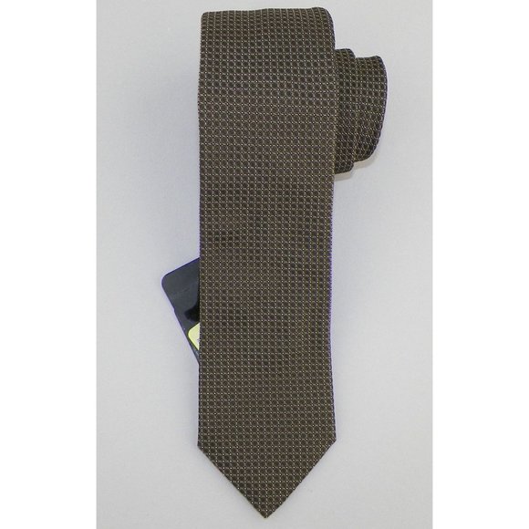 Hugo Boss Olive Patterned Tie - Picture 1 of 4